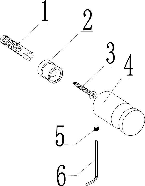 Крючок для ванны Abber Osten 316 AA1850BST (брашированная сталь)