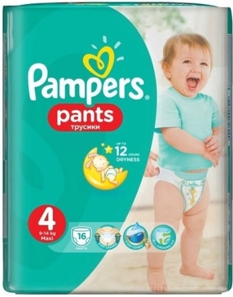 Трусики-подгузники Pampers Pants 4 Maxi (16 шт)