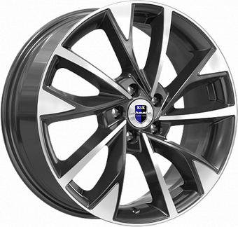 Литые диски K&K Роквуд 17x7" 5x114.3мм DIA 66.1мм ET 40мм Алмаз черный