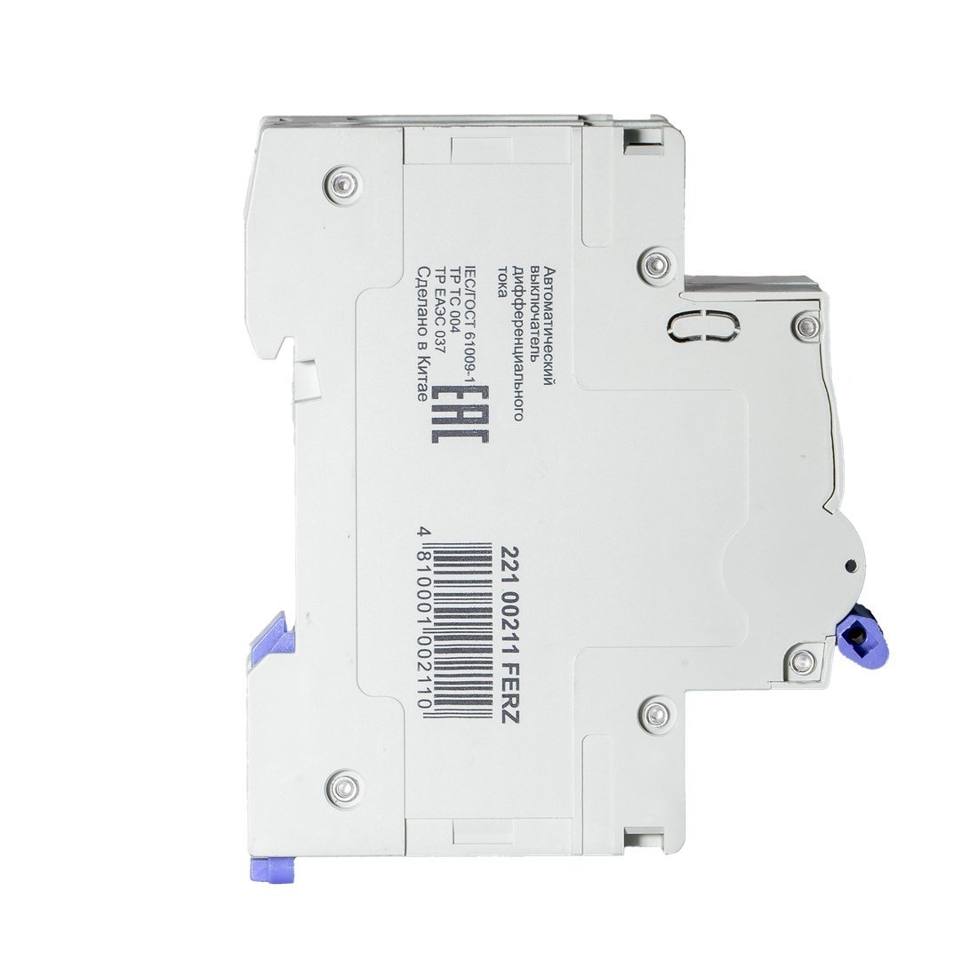 Дифференциальный автомат Dr.Ferz FMO-EL-1P+N 16A 30mA 6kA AC C 2M 22100211FERZ