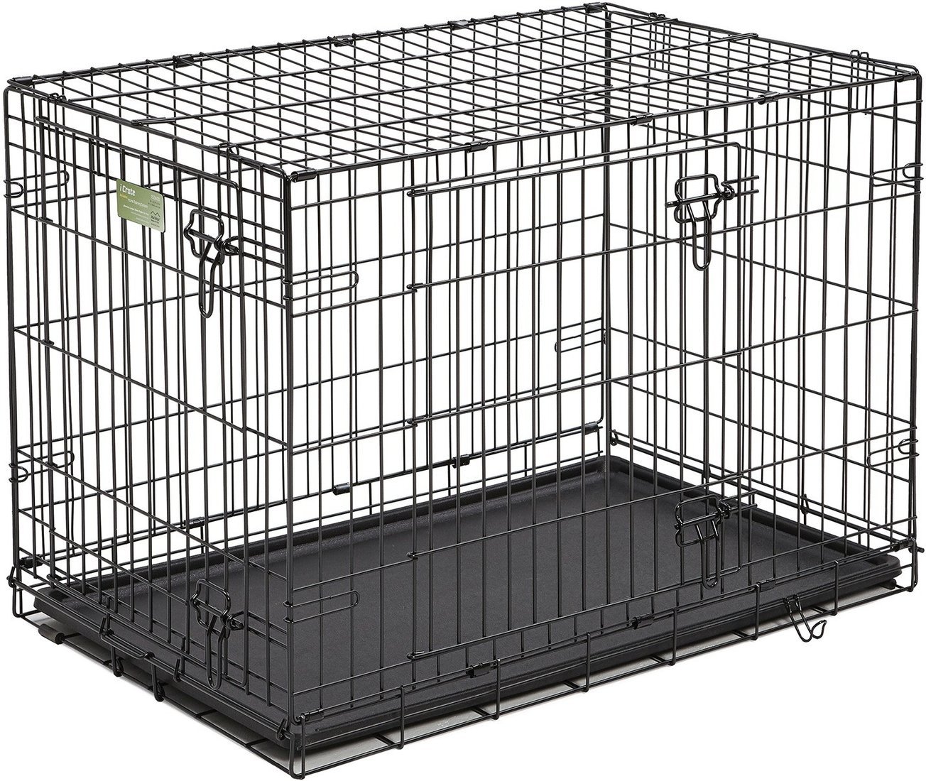 Клетка Midwest iCrate для собак 2 двери 1536DD (91x58x64см, черный)