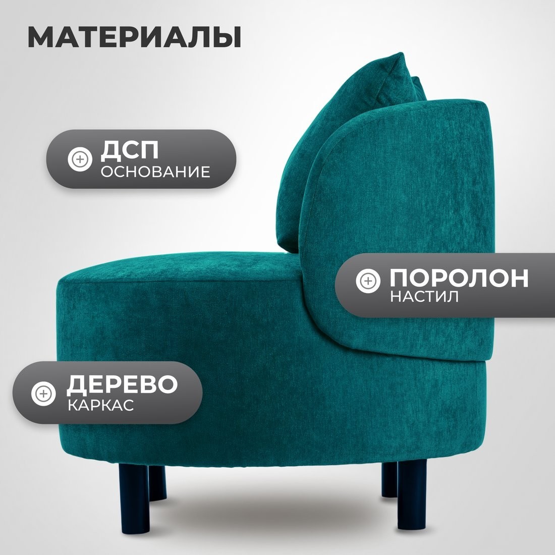 Интерьерное кресло Mio Tesoro Милан 1 (JH3565-22)