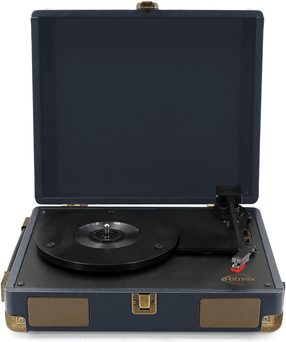 Виниловый проигрыватель Ritmix LP-100 (темно-синий)