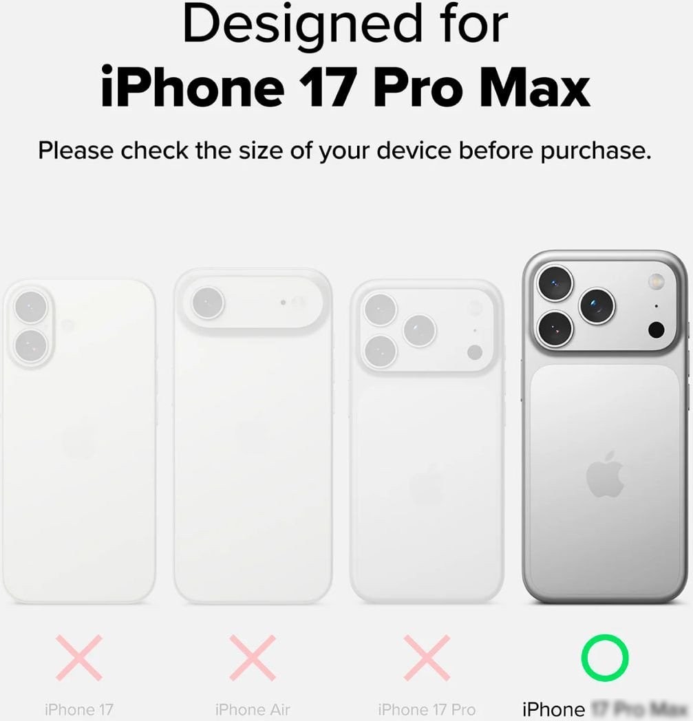 Чехол для телефона Ringke Ux Magnetic для iPhone 17 Pro Max Smoke Black