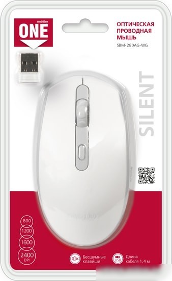 Мышь SmartBuy One SBM-280AG-WG