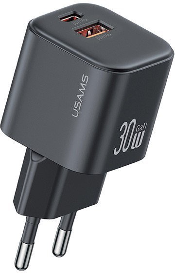 Сетевое зарядное Usams CC263 30W GaN (черный)