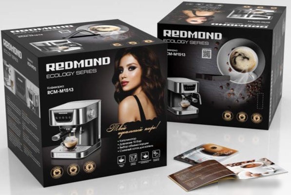 Рожковая помповая кофеварка Redmond RCM-M1513