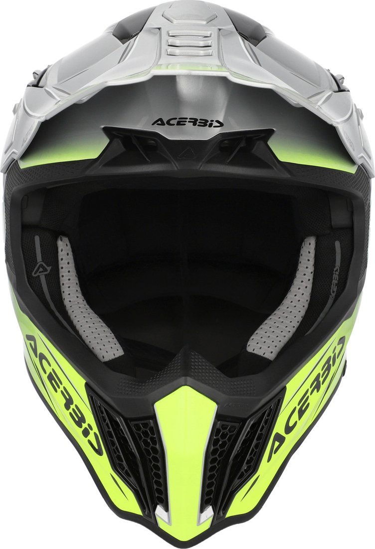 Мотошлем Acerbis Airstrike-X 0026905.290.068 (XL, серый/желтый)