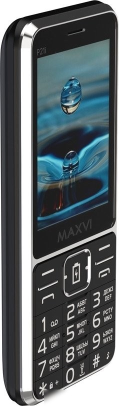 Кнопочный телефон Maxvi P21i (черный)