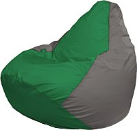 Кресло-мешок Flagman Груша Мега XXXL Г3.1-239 (зеленый/серый)