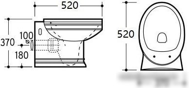 Унитаз CeramaLux 4288