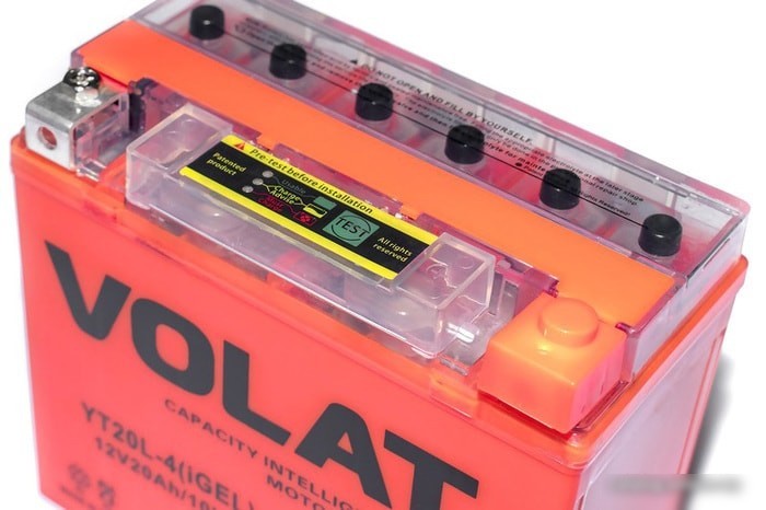 Мотоциклетный аккумулятор VOLAT YTX12-BS(iGEL) (12 А·ч)