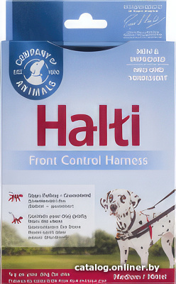 Шлея Halti Front Control 32206/COA (M, красный/черный)