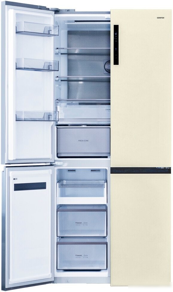 Четырёхдверный холодильник CENTEK CT-1746 Beige