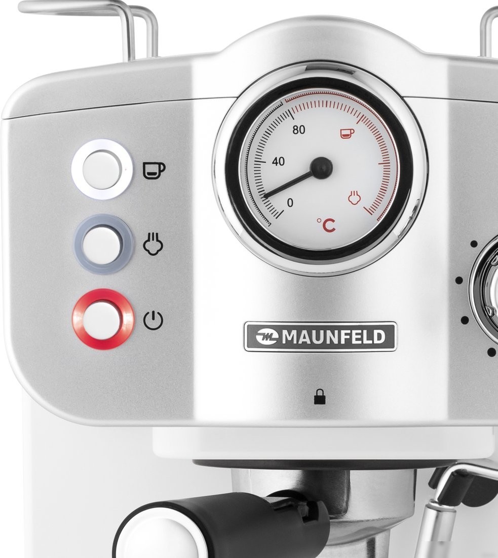 Рожковая кофеварка MAUNFELD MF-735WH Pro