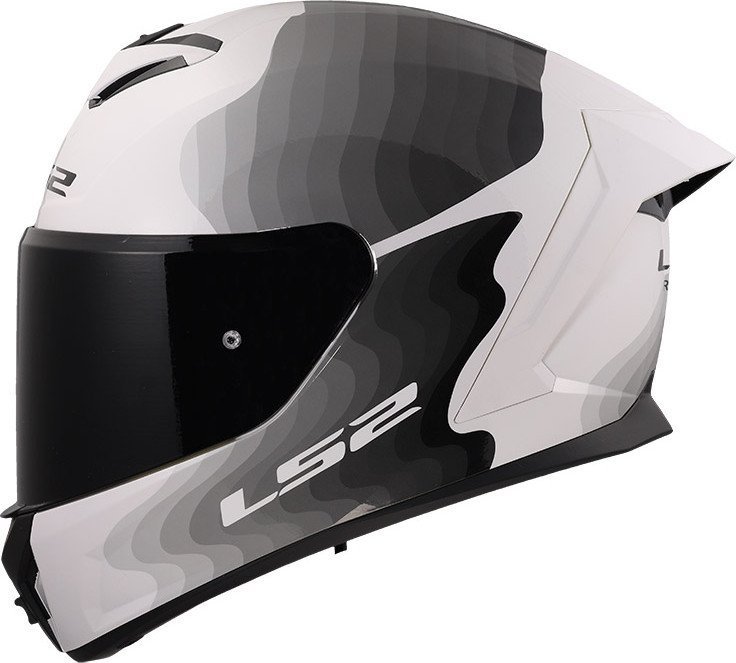 Мотошлем LS2 FF820 Rapid III Flow (S, белый/серый)