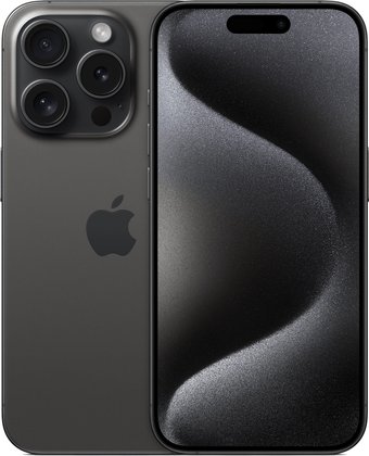 Телефон Apple iPhone 15 Pro 256GB (черный титан)
