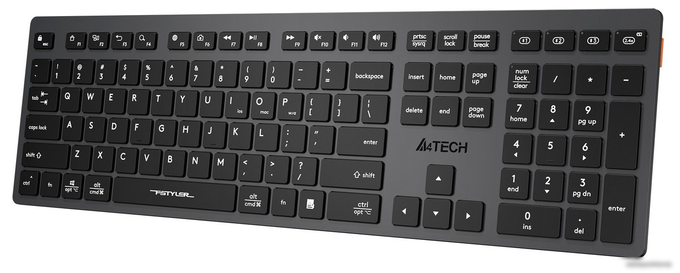Клавиатура A4Tech Fstyler FBX50C (серый/черный)