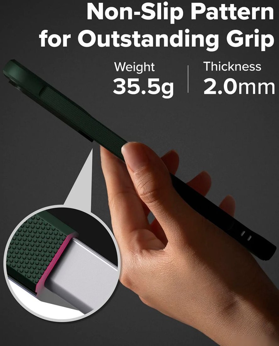 Чехол для телефона Ringke Onyx для Galaxy S25 Fe Dark Green
