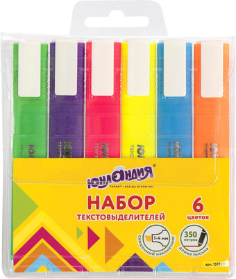 Набор текстовыделителей Юнландия Colorstar 151709 (6шт)