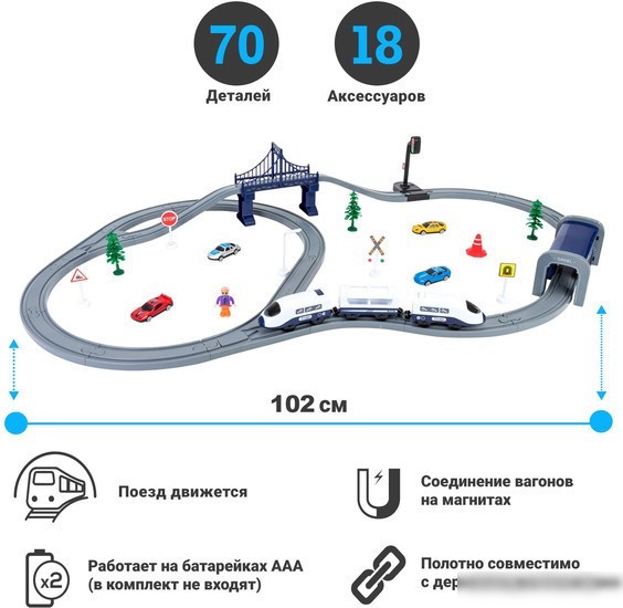 Набор железной дороги Givito Мой город G201-012