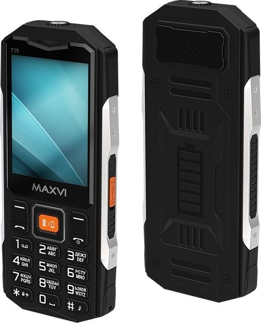 Кнопочный телефон Maxvi T19 (черный)