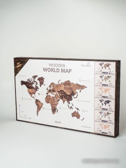Пазл Woodary Карта мира на английском языке XL 3200