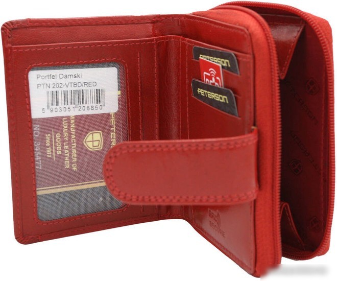 Кошелек Peterson PTN 202-VTBD (красный)