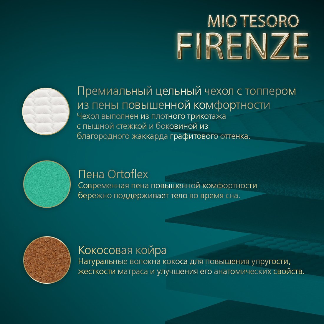 Матрас Mio Tesoro Firenze 90x200