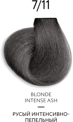 Крем-краска Ollin Professional Color Platinum Collection 7/11 русый интенс.пепельный 100 мл
