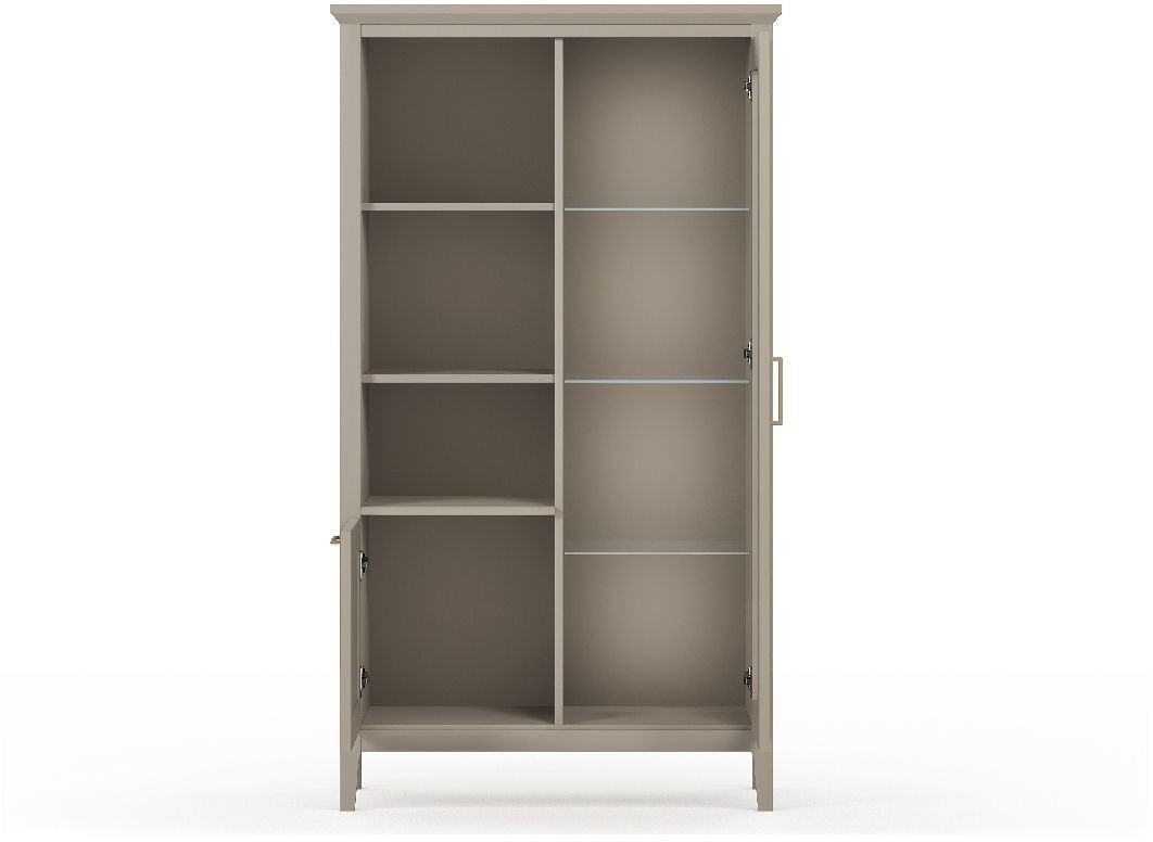 Шкаф-витрина BRW Classic REG1W1D (глиняный серый)