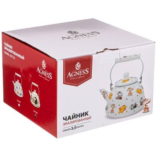 Чайник без свистка Agness Парижские коты 934-392