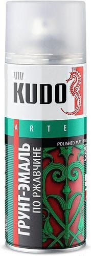 Эмаль Kudo По ржавчине RAL 6002 520 мл (зеленый)