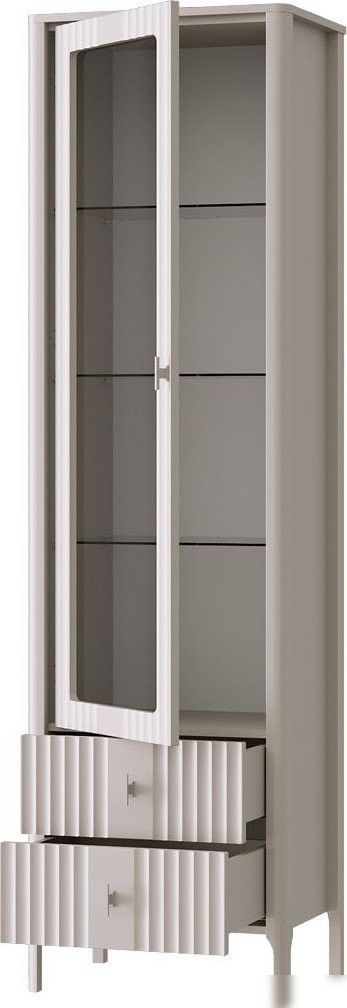 Шкаф-витрина Black Red White Dalia REG1W2S (персидский жемчуг)