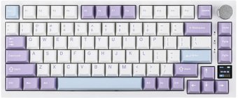 Клавиатура Ajazz AK820 Pro (белый/фиолетовый, Ajazz Flying Fish)