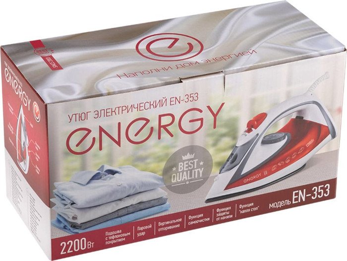 Утюг Energy EN-353 (оранжевый/белый)