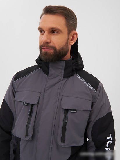 Костюм Huntsman Торнадо -15 Breathable 52-54/182-188 (серый)