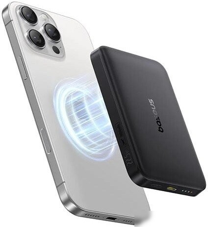 Внешний аккумулятор Baseus EnerFill FM12 Qi2 Magnetic Power Bank 22.5W 10000mAh (черный)
