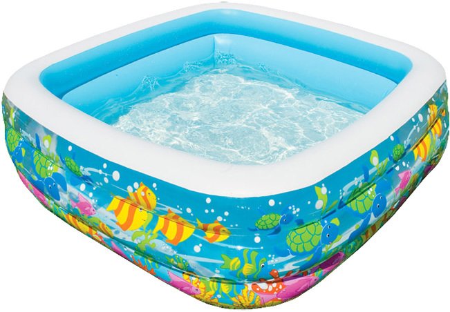 Надувной бассейн Intex Clearview Aquarium 159х159х50 (57471)