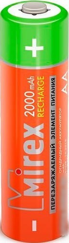 Аккумуляторы Mirex AA 2000mAh 2 шт HR6-20-E2