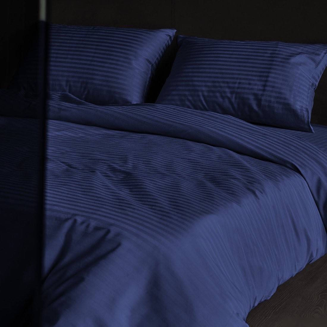 Постельное белье Verossa Stripe Евро 929792 (50x70, 2шт, 70x70, 2 шт, Indigo)