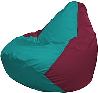 Кресло-мешок Flagman Груша Супер Мега 4XL Г5.1-314 (бирюзовый/бордовый)
