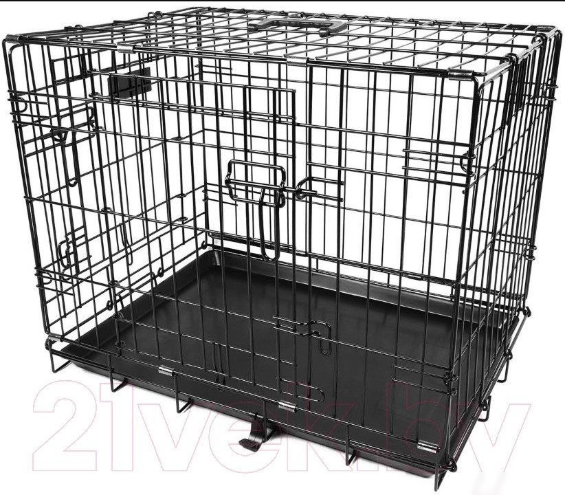 Клетка Duvo Plus Pet Kennel Large 780/482/DV (черный)