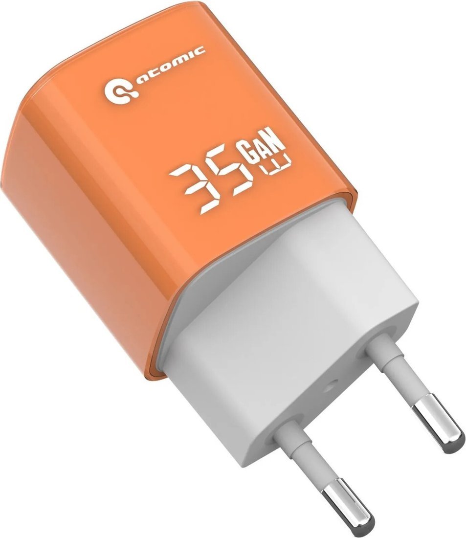 Адаптер питания Atomic Crystal G351 GAN 35W USB Type-C (оранжевый)