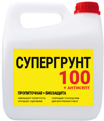 Латексная грунтовка Super Decor Супергрунт 100 + Антисепт 5 кг