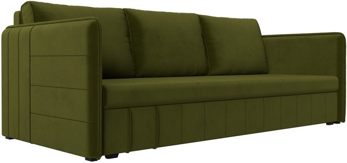 Диван Лига диванов Слим (микровельвет зеленый)