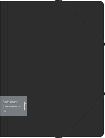 Папка для бумаг Berlingo Soft Touch FB4_A4980 (черный)