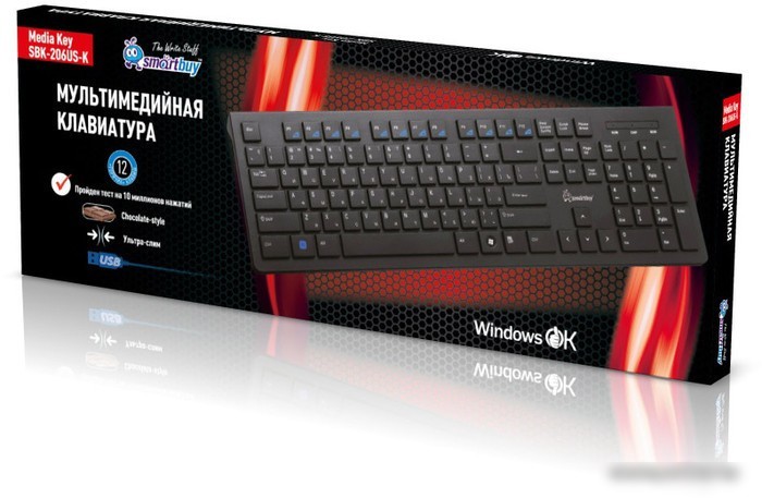 Клавиатура SmartBuy 206 USB Black (SBK-206US-K)