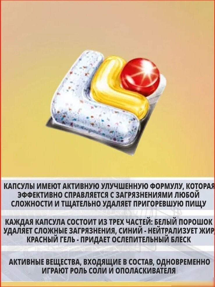 Капсулы для посудомоечной машины Finish Powerball Ultimate Plus All in 1 Лимон (82 шт)