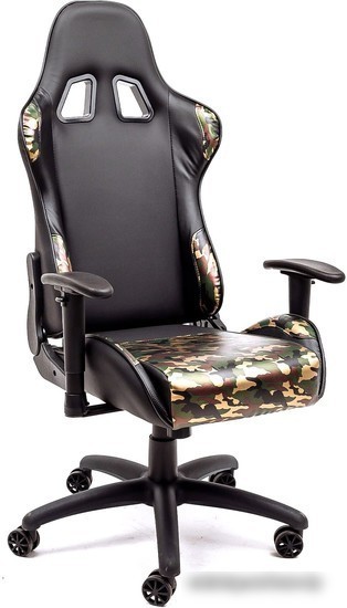 Кресло AksHome Military Eco (черный/камуфляж)